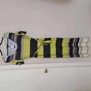 Green & Black Maxi Dress